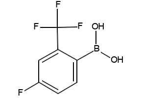 (4-FLUORO-2-(TRIFLUOROMETHYL)PHENYL)BORONIC ACID structure, CAS 182344-16-7