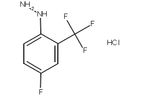 (4-FLUORO-2-(TRIFLUOROMETHYL)PHENYL)HYDRAZINE HYDROCHLORIDE structure, CAS 502496-21-1