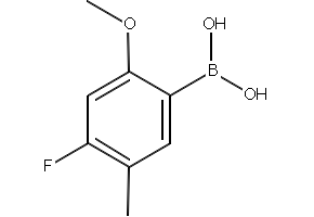 (4-FLUORO-2-METHOXY-5-METHYLPHENYL)BORONIC ACID structure, CAS 1207428-92-9