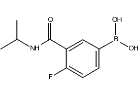 (4-FLUORO-3-(ISOPROPYLCARBAMOYL)PHENYL)BORONIC ACID structure, CAS 874219-21-3