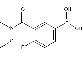 (4-FLUORO-3-(METHOXY(METHYL)CARBAMOYL)PHENYL)BORONIC ACID structure, CAS 874290-69-4
