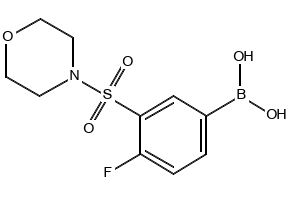 (4-FLUORO-3-(MORPHOLINE-4-CARBONYL)PHENYL)BORONIC ACID structure, CAS 874219-29-1