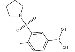 (4-FLUORO-3-(PIPERIDINE-1-CARBONYL)PHENYL)BORONIC ACID structure, CAS 874219-30-4