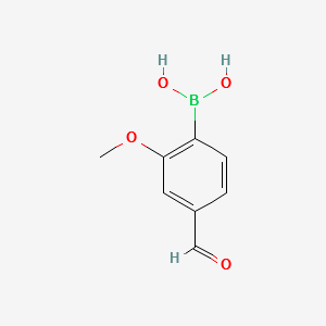(4-FORMYL-2-METHOXYPHENYL)BORONIC ACID structure, CAS 1028479-47-1