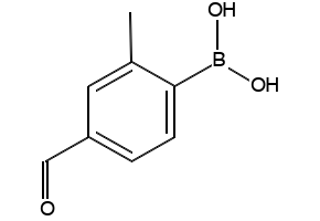 (4-FORMYL-2-METHYLPHENYL)BORONIC ACID structure, CAS 156428-81-8