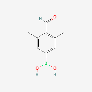 (4-FORMYL-3,5-DIMETHYLPHENYL)BORONIC ACID structure, CAS 1218790-71-6
