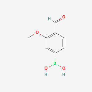 (4-FORMYL-3-METHOXYPHENYL)BORONIC ACID structure, CAS 815620-00-9