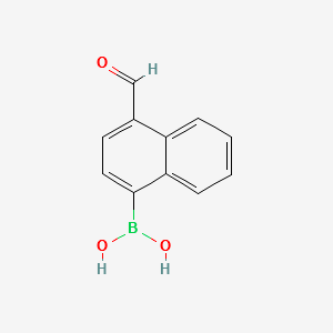 (4-FORMYLNAPHTHALEN-1-YL)BORONIC ACID structure, CAS 332398-52-4