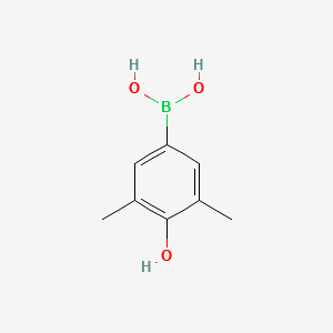 (4-HYDROXY-3,5-DIMETHYLPHENYL)BORONIC ACID structure, CAS 934826-20-7