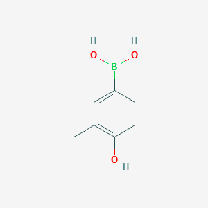 (4-HYDROXY-3-METHYLPHENYL)BORONIC ACID structure, CAS 762263-66-1