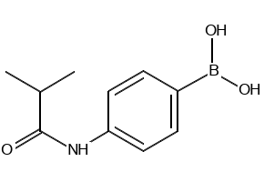 (4-ISOBUTYRAMIDOPHENYL)BORONIC ACID structure, CAS 874219-50-8