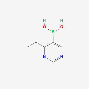 (4-ISOPROPYLPYRIMIDIN-5-YL)BORONIC ACID structure, CAS 913835-27-5