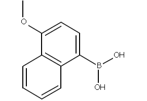 (4-METHOXYNAPHTHALEN-1-YL)BORONIC ACID structure, CAS 219834-95-4