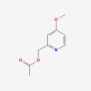 (4-METHOXYPYRIDIN-2-YL)METHYL ACETATE structure, CAS 16665-37-5