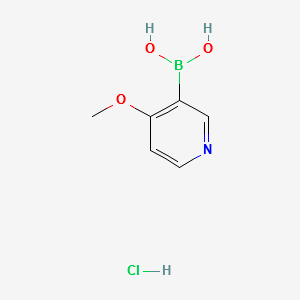 (4-METHOXYPYRIDIN-3-YL)BORONIC ACID HYDROCHLORIDE structure, CAS 874959-97-4