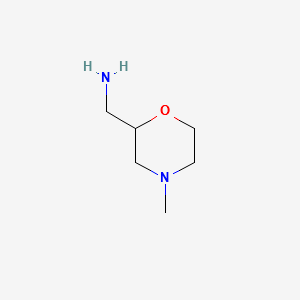 (4-METHYLMORPHOLIN-2-YL)METHANAMINE structure, CAS 141814-57-5