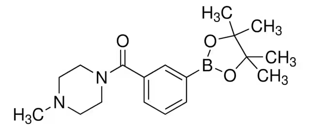 (4-METHYLPIPERAZIN-1-YL)(3-(4,4,5,5-TETRAMETHYL-1,3,2-DIOXABOROLAN-2-YL)PHENYL)METHANONE structure, CAS 883738-38-3