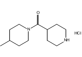 (4-METHYLPIPERIDIN-1-YL)(PIPERIDIN-4-YL)METHANONE HYDROCHLORIDE structure, CAS 690632-27-0