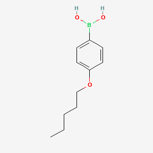 (4-PENTYLOXYPHENYL)BORONIC ACID structure, CAS 146449-90-3