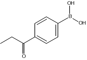 (4-PROPIONYLPHENYL)BORONIC ACID structure, CAS 186498-36-2
