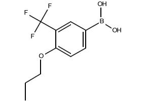(4-PROPOXY-3-(TRIFLUOROMETHYL)PHENYL)BORONIC ACID structure, CAS 1162257-45-5