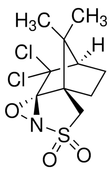 (4AR,7R,8AS)-8,8-DICHLORO-9,9-DIMETHYLTETRAHYDRO-4H-4A,7-METHANOBENZO[C][1,2]OXAZIRENO[2,3-B]ISOTHIAZOLE 3,3-DIOXIDE structure, CAS 139628-16-3