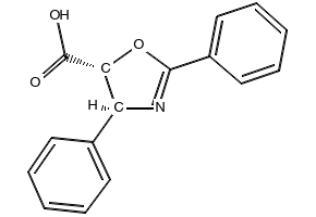 (4S,5R)-2,4-DIPHENYL-4,5-DIHYDROOXAZOLE-5-CARBOXYLIC ACID structure, CAS 158722-22-6
