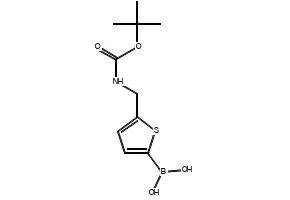 (5-((((BENZYLOXY)CARBONYL)AMINO)METHYL)THIOPHEN-2-YL)BORONIC ACID structure, CAS 1150114-33-2