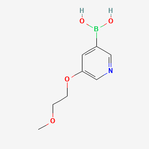(5-(2-METHOXYETHOXY)PYRIDIN-3-YL)BORONIC ACID structure, CAS 1015229-31-8