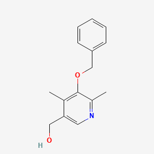 (5-(BENZYLOXY)-4,6-DIMETHYLPYRIDIN-3-YL)METHANOL structure, CAS 57183-08-1