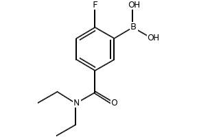 (5-(DIETHYLCARBAMOYL)-2-FLUOROPHENYL)BORONIC ACID structure, CAS 874289-47-1