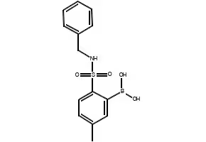 (5-(N-BENZYLSULFAMOYL)-2-METHYLPHENYL)BORONIC ACID structure, CAS 871329-73-6