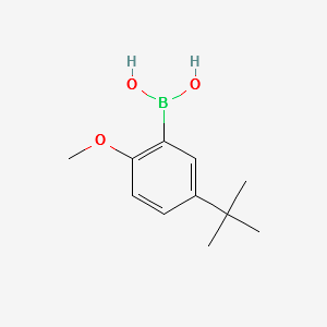 (5-(TERT-BUTYL)-2-METHOXYPHENYL)BORONIC ACID structure, CAS 128733-85-7