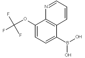 (5-(TRIFLUOROMETHYL)QUINOLIN-8-YL)BORONIC ACID structure, CAS 1072951-55-3