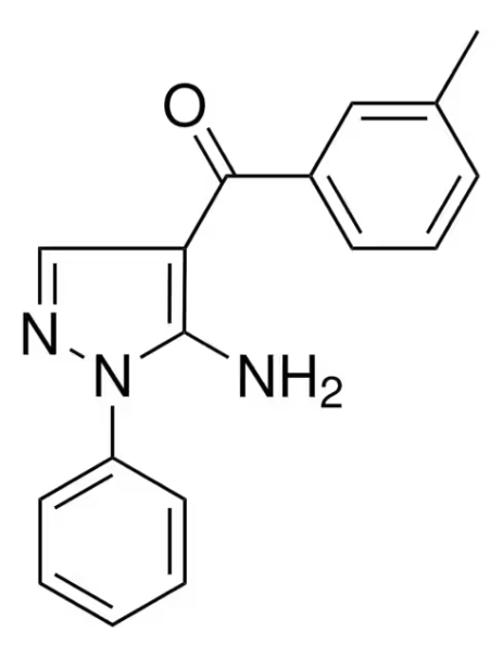(5-AMINO-1,4-DIPHENYL-1H-PYRAZOL-3-YL)(PIPERIDIN-1-YL)METHANONE structure, CAS 1076197-32-4