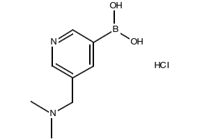 (5-AMINOPYRIDIN-3-YL)BORONIC ACID HYDROCHLORIDE structure, CAS 1310384-34-9