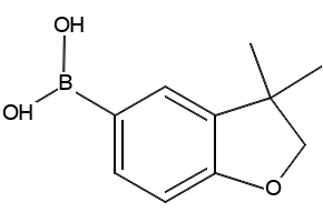 (5-BROMO-2,3-DIHYDROBENZOFURAN-7-YL)BORONIC ACID structure, CAS 690632-72-5