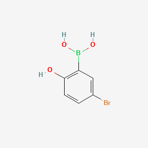 (5-BROMO-2-HYDROXYPHENYL)BORONIC ACID structure, CAS 89598-97-0