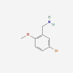 (5-BROMO-2-METHOXYPHENYL)METHANAMINE structure, CAS 166530-78-5
