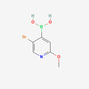 (5-BROMO-2-METHOXYPYRIDIN-4-YL)BORONIC ACID structure, CAS 957060-94-5