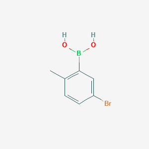 (5-BROMO-2-METHYLPHENYL)BORONIC ACID structure, CAS 774608-13-8