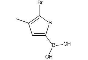 (5-BROMO-4-METHYLTHIOPHEN-2-YL)BORONIC ACID structure, CAS 1217501-16-0