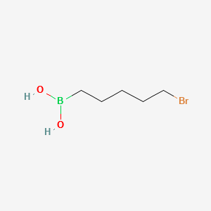 (5-BROMOPENTYL)BORONIC ACID structure, CAS 120986-85-8