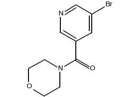 (5-BROMOPYRIDIN-3-YL)(MORPHOLINO)METHANONE structure, CAS 342013-81-4