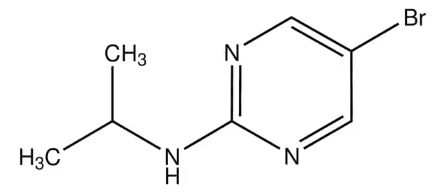 (5-BROMOPYRIMIDIN-2-YL)ISOPROPYLAMINE structure, CAS 77476-95-0
