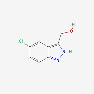 (5-CHLORO-1H-INDAZOL-3-YL)METHANOL structure, CAS 102735-90-0