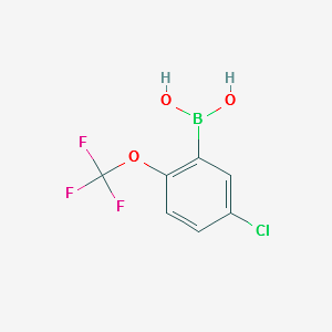 (5-CHLORO-2-(TRIFLUOROMETHOXY)PHENYL)BORONIC ACID structure, CAS 870822-78-9