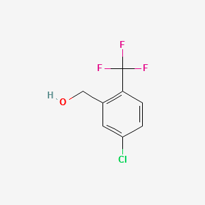 (5-CHLORO-2-(TRIFLUOROMETHYL)PHENYL)METHANOL structure, CAS 261763-21-7