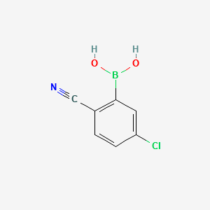 (5-CHLORO-2-CYANOPHENYL)BORONIC ACID structure, CAS 1072946-52-1