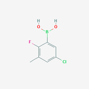 (5-CHLORO-2-FLUORO-3-METHYLPHENYL)BORONIC ACID structure, CAS 352535-87-6